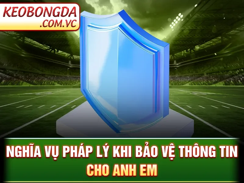 Trách Nhiệm Pháp Lý Kèo Bóng Đá - Nghĩa vụ pháp lý khi bảo vệ thông tin cho anh em